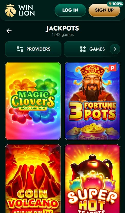WinLion jackpot slots